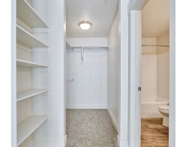 Mesa Falls Apartment Closet and Bathroom